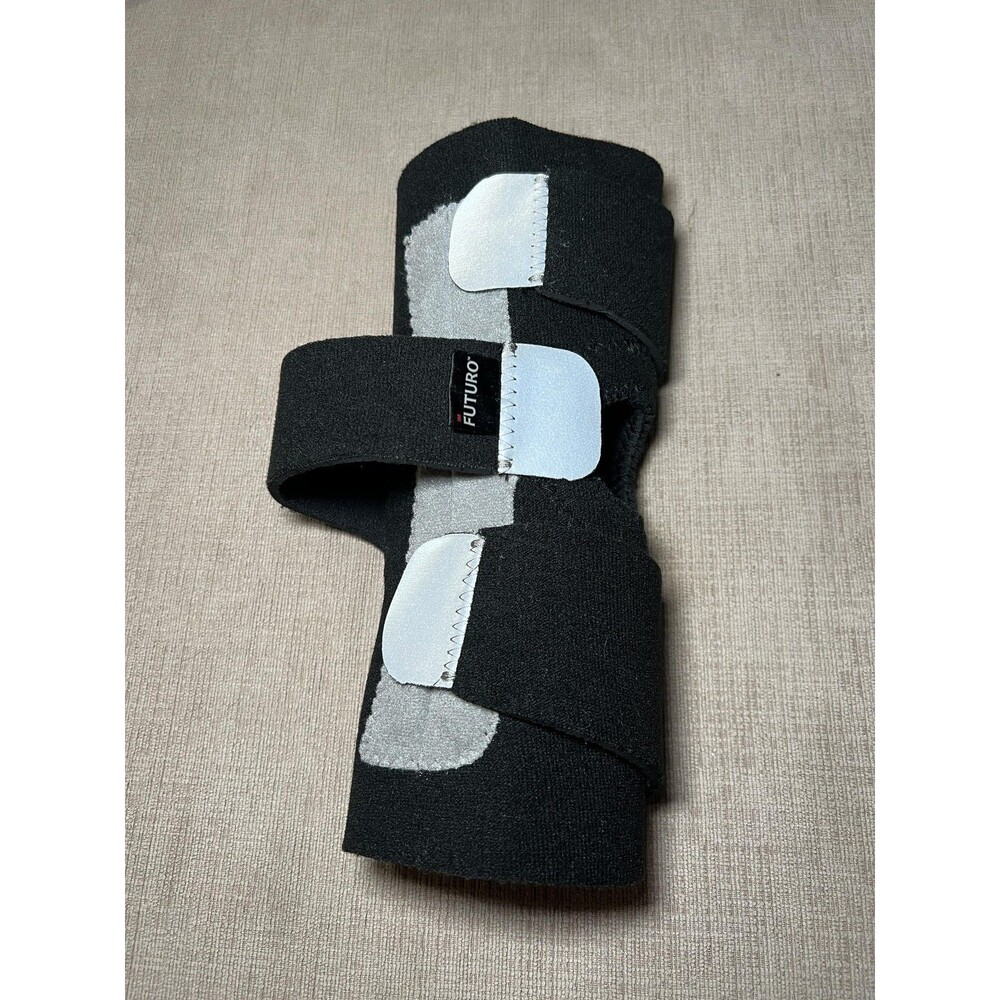 FUTURO Knee Brace Black Adjustable Open Patella Support Compression One Size